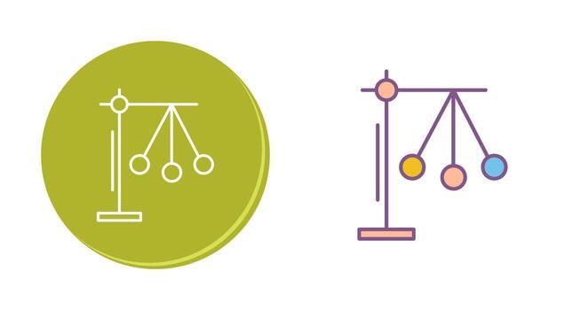 icono de vector de péndulo