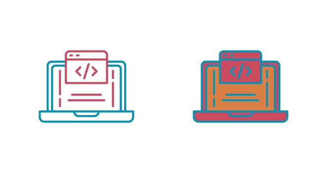 icono de vector de codificación