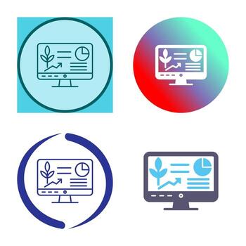 icono de vector de computadora