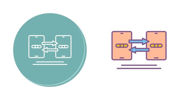 Data Synchronization Vector Icon