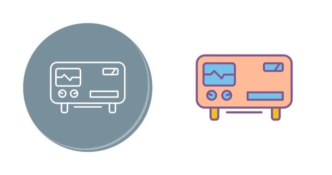 Oscillscope Vector Icon