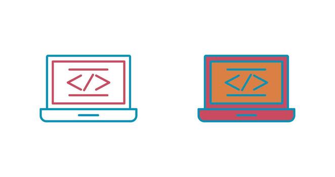 icono de vector de codificación