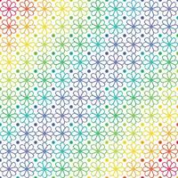 modern colorful flower pattern design template in white background vector