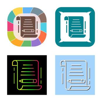 escribir icono vectorial vector