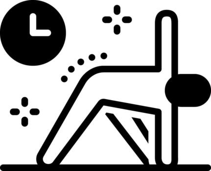 sólido icono para mantener vector
