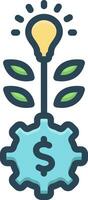 color icon for development vector