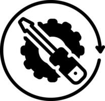 solid icon for maintain vector