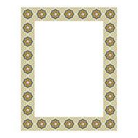 vector abstract frame with oriental ornament