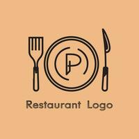 Food logo design vector