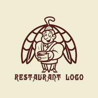 Food logo design vector