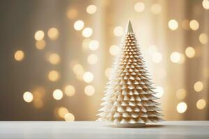 AI Generated Christmas Background with Copy Space photo