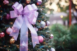 AI Generated Christmas Background with Copy Space photo