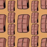chocolate bars on a brown background vector