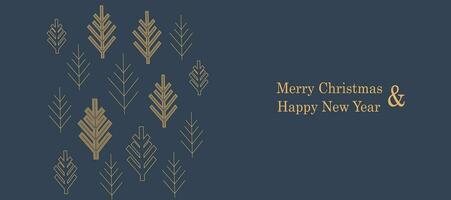 Modern universal art templates. Merry Christmas greeting card and invitations. Dark blue background banner. Vector illustration.