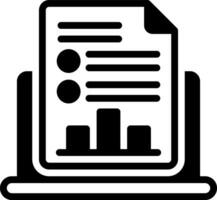 solid icon for report vector