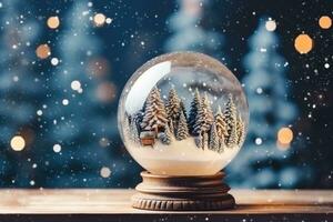 AI Generated Christmas Background with Copy Space photo