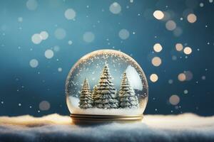 AI Generated Christmas Background with Copy Space photo