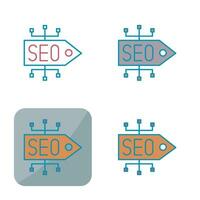 icono de vector de etiqueta seo