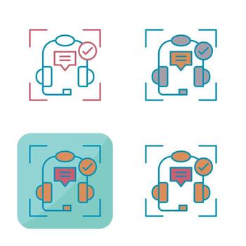 icono de vector de soporte técnico