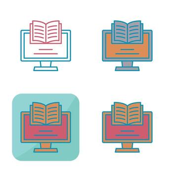 monitor de icono de vector