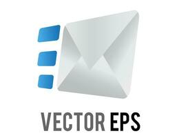 Vector white email marketing campaigns icon
