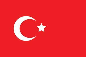 Turkish flag design. vector