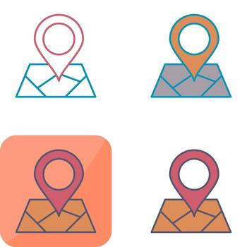icono de vector de mapa