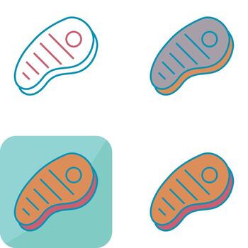 icono de vector de carne