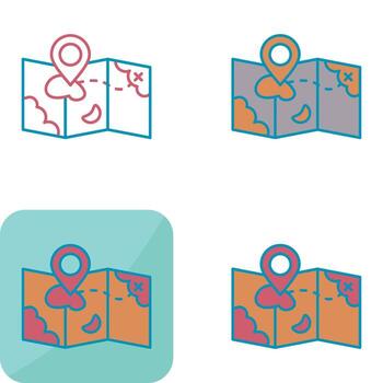 icono de vector de mapa