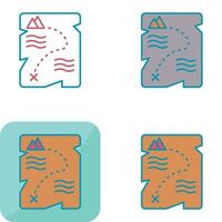 Treasure Map Vector Icon