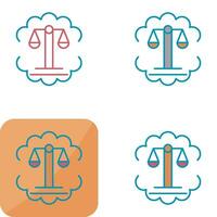 Justice Scale Vector Icon