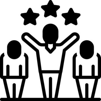 solid icon for distinguished vector