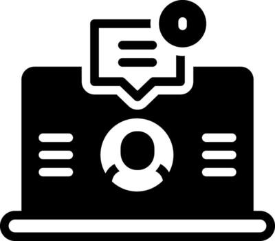 sólido icono para responder vector