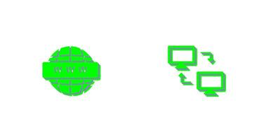 Sharing Systems and World Wide Icon vector