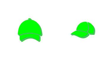 gorra y sombrero icono vector