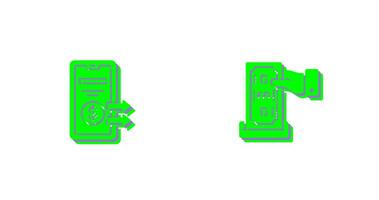 Deposit and Transfer Icon vector