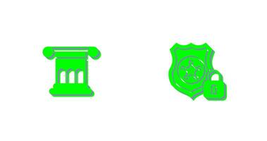 Security Police and Roman Law Icon vector