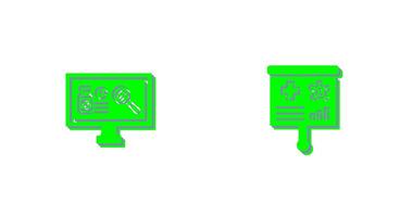 Research and Preesentation Icon vector
