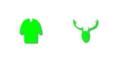 Casual Shirt and Animal Icon vector