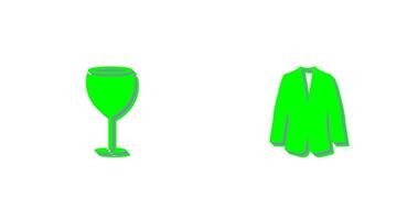 Alcohol and Suit Icon vector