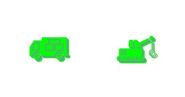 Logistics Car and Lifter Icon vector