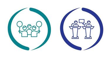 Protest and Debate Icon vector