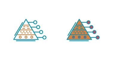 Pyramid Graph Vector Icon