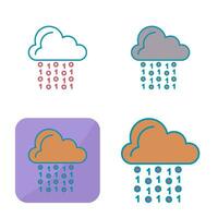 Cloud Coding Vector Icon