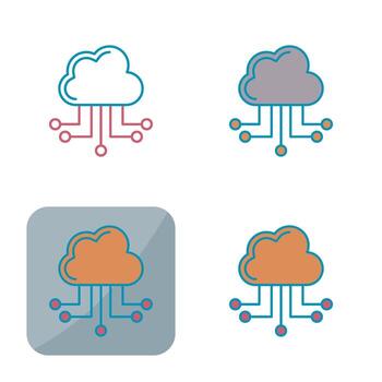 Cloud Computing Vector Icon