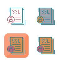 icono de vector de ssl