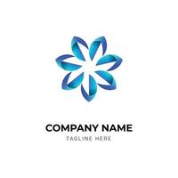 modern abstract company logo design template vector