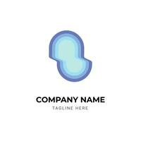 modern abstract company logo design template vector