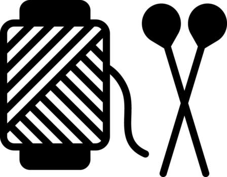 solid icon for threaded vector