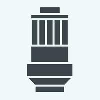 Icon Oil Filter. related to Car Parts symbol. glyph style. simple design editable. simple illustration vector